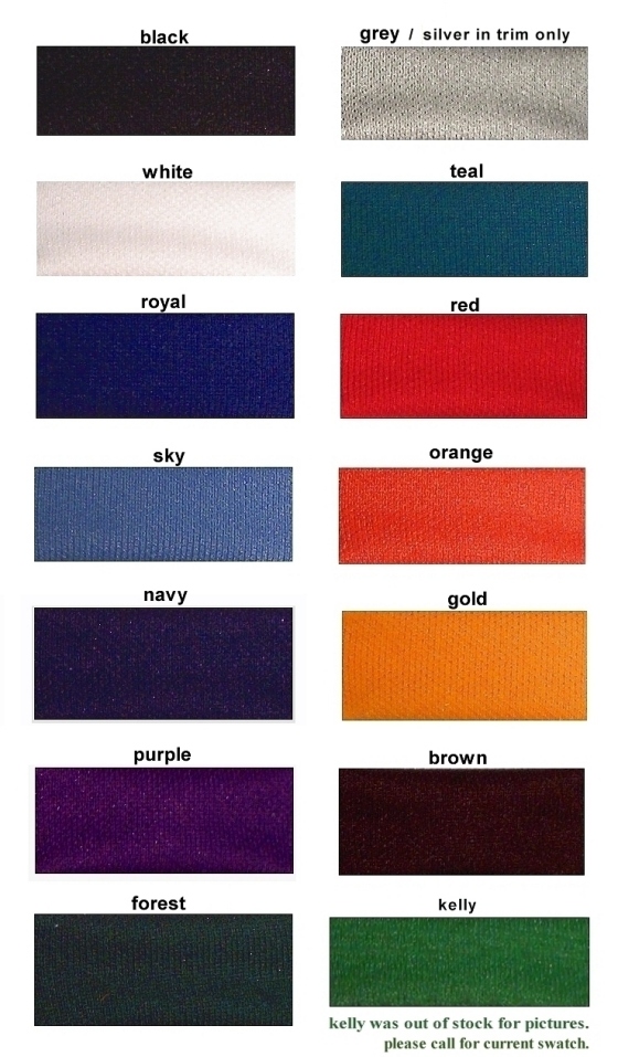 100% Poly Doubleknit for Cheerleading Uniforms, Baseball Uniforms, Basketball Uniforms and Hockey Jerseys